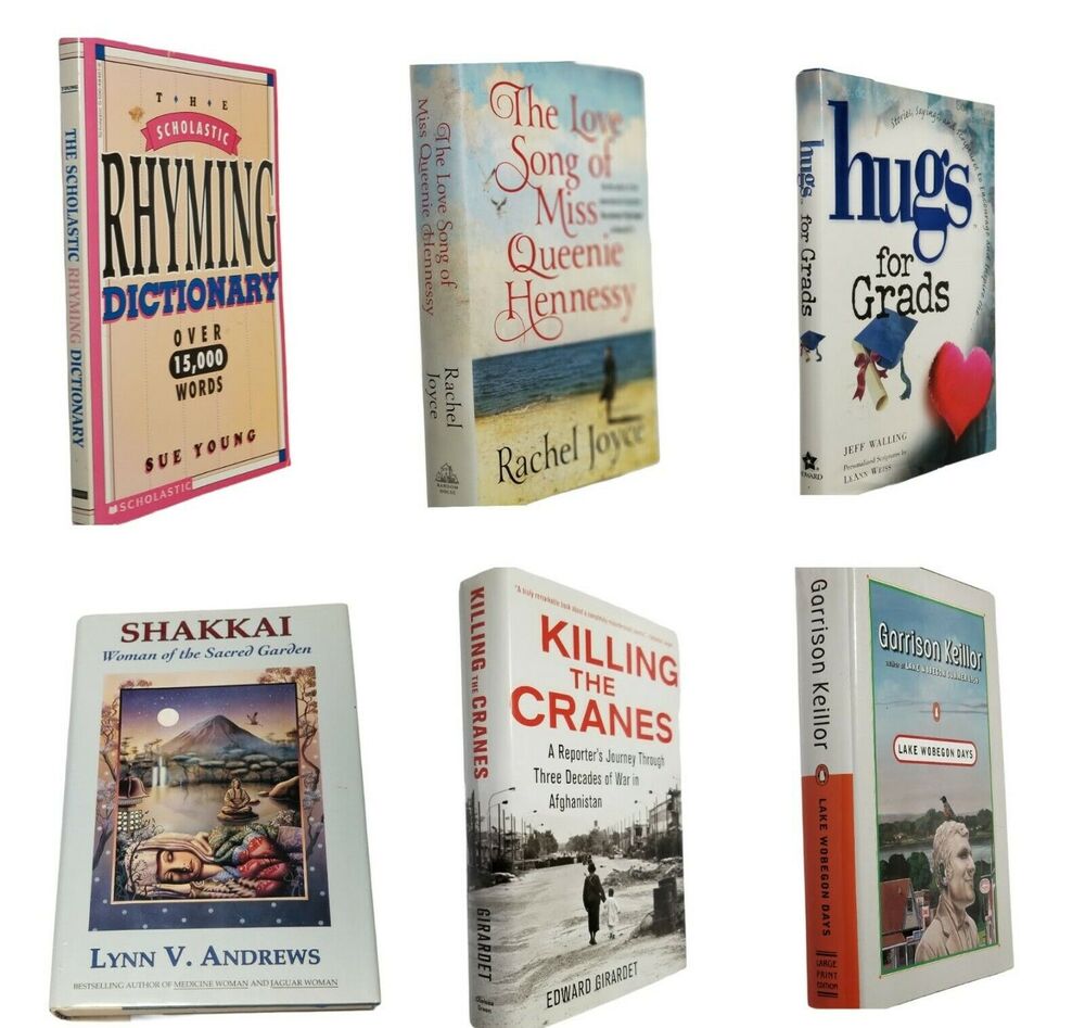 Books Lot of 6 Contemporary Popular Author